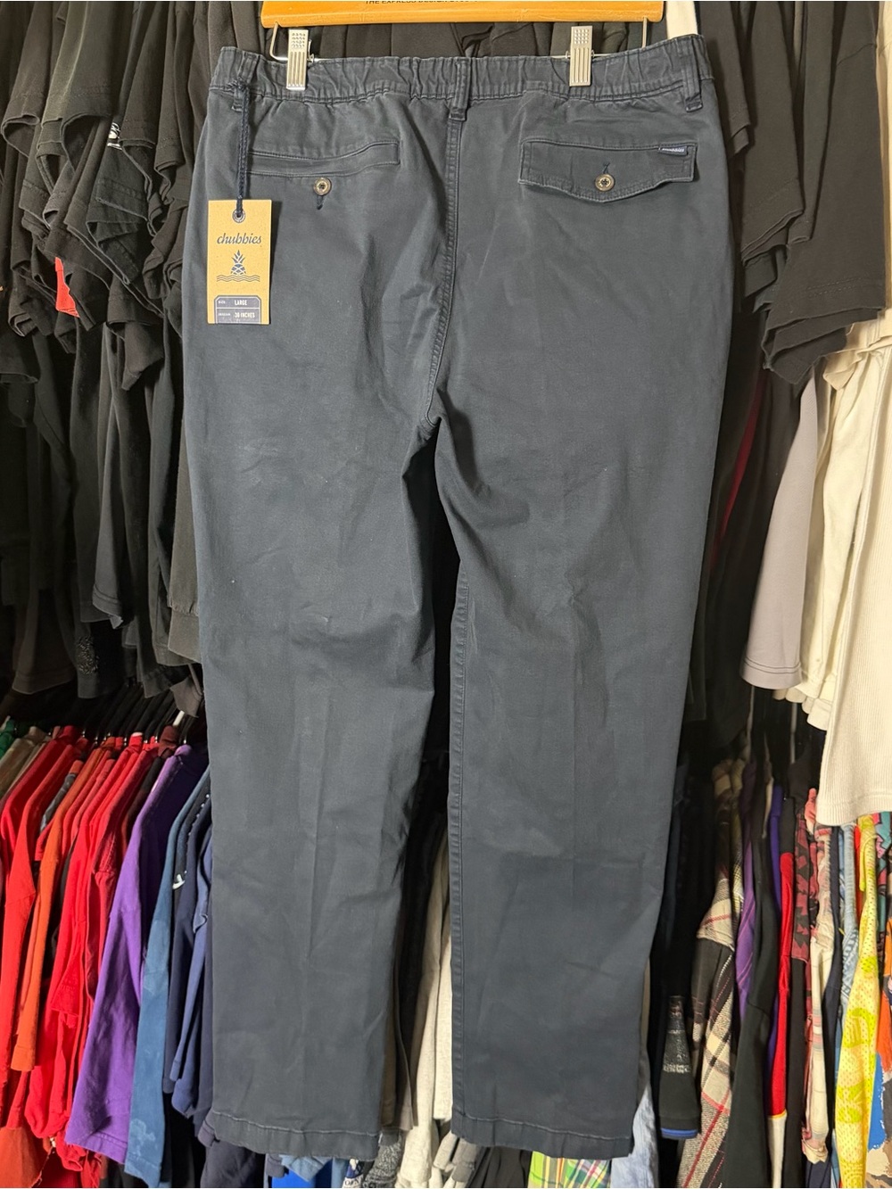 Chubbies The Classic Blues Chino Pants Men’s Large 30” Inseam NWT Preppy Stretch